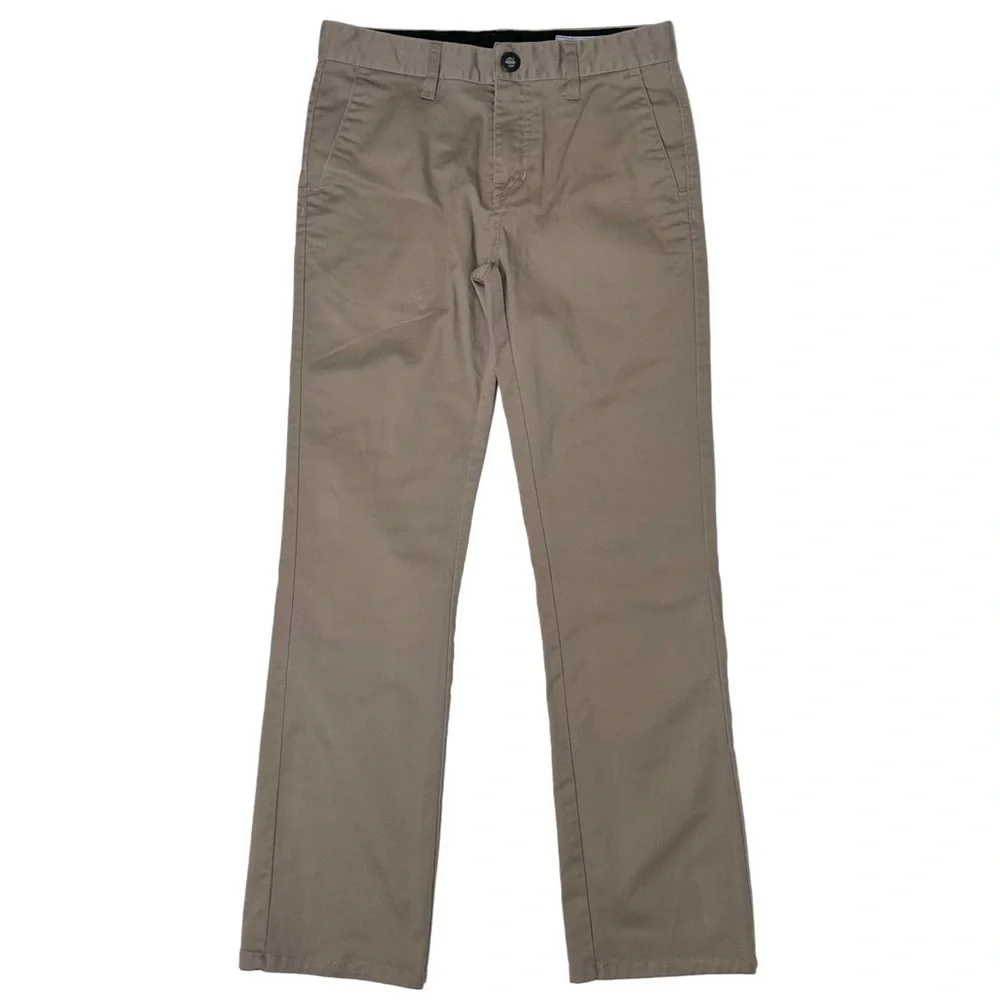 Volcom‎ True To This Youth Frickin Modern Strech Pants Khaki Sz 27